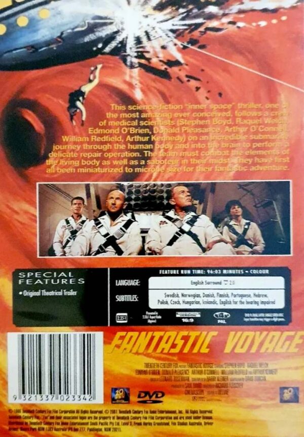 Fantastic Voyage DVD Cover 2