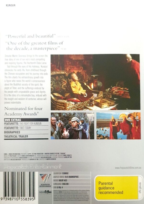 Kundun DVD Cover