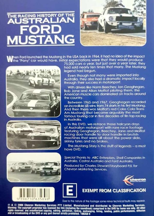 Racing History Of The Ford Mustang DVD